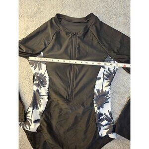 Larson Long Sleeve 1 Piece Swimsuit, Large